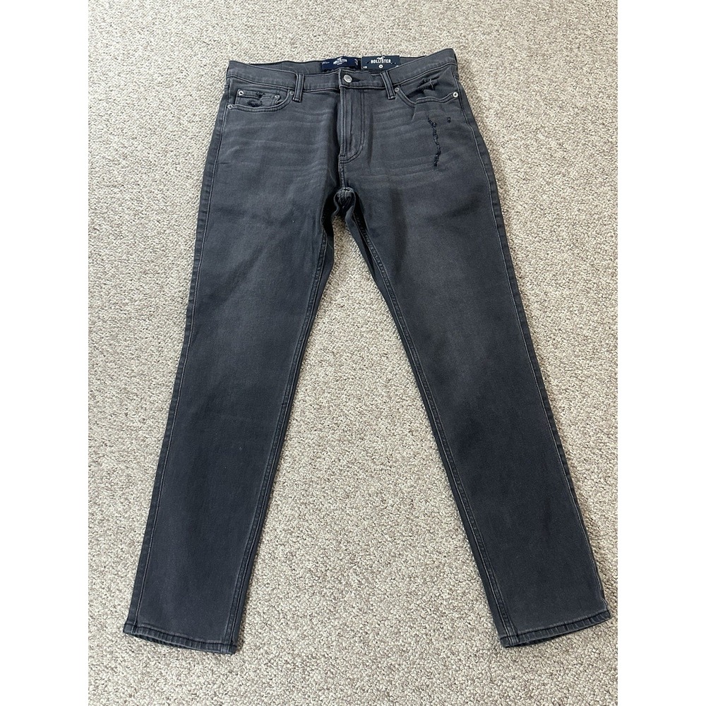 Hollister Skinny Men's Jeans Size 33x32(Actual Is 30) Distressed Grunge Y2K NWT